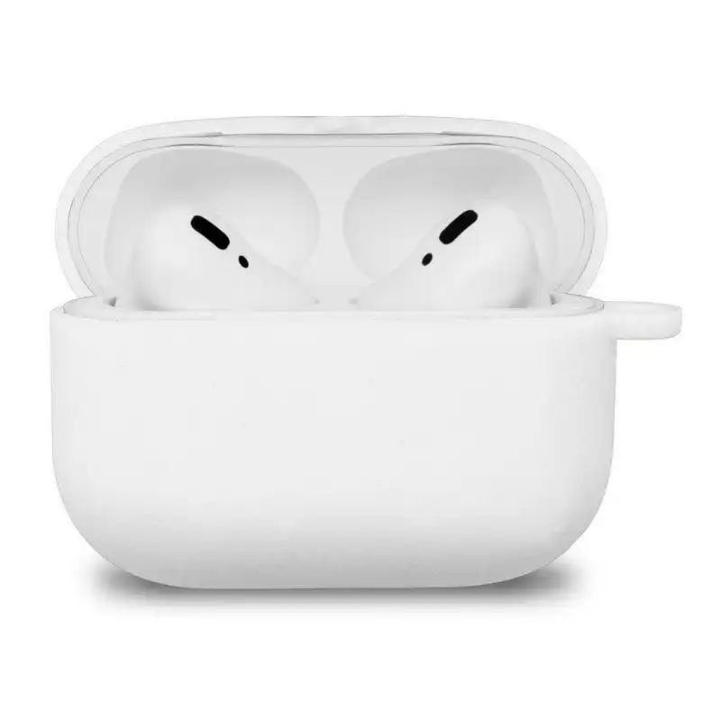 PcCom Essential Funda Protectora para Airpods Pro Blanca
