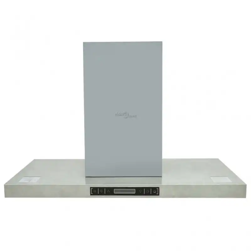 VidaXL Campana Decorativa de Isla 90cm D Acero Inoxidable