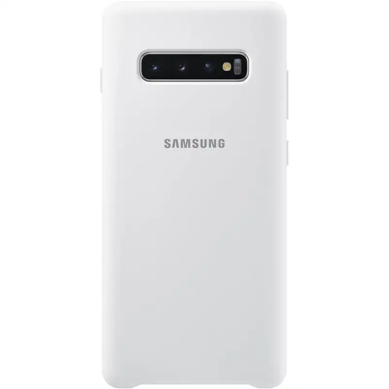 Samsung Silicone Cover Blanca para Samsung Galaxy S10 Plus