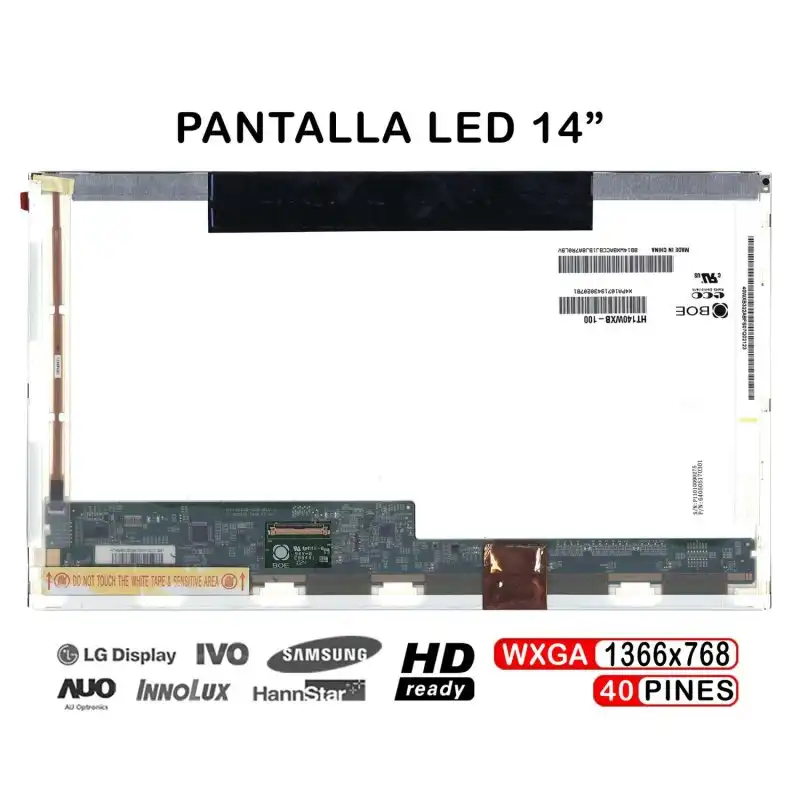 Pantalla Led De 14" Para Portátil Ltn140at26-t01 Lp140wh1 (tl) (c6)