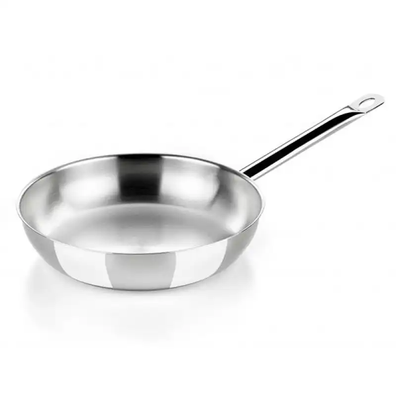 BRA Profesional Sartén de Acero Inoxidable 24cm Plata