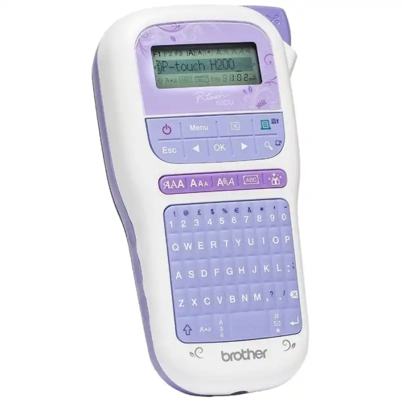 Brother PT-H200 Rotuladora Electrónica de Mano Lavanda/Blanca
