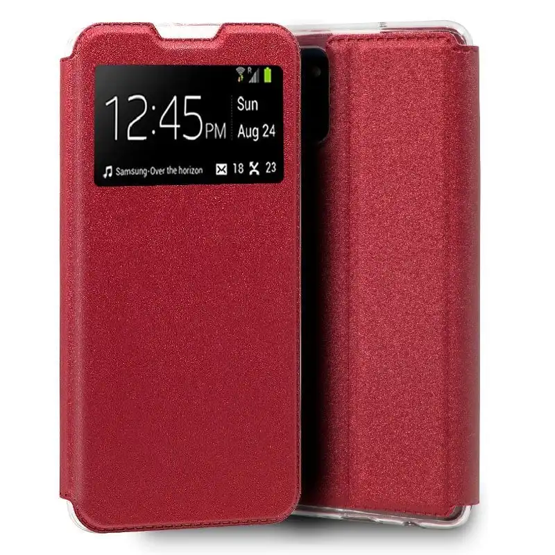 Cool Funda Flip Cover Liso Rojo para Samsung Galaxy Note 10 Lite