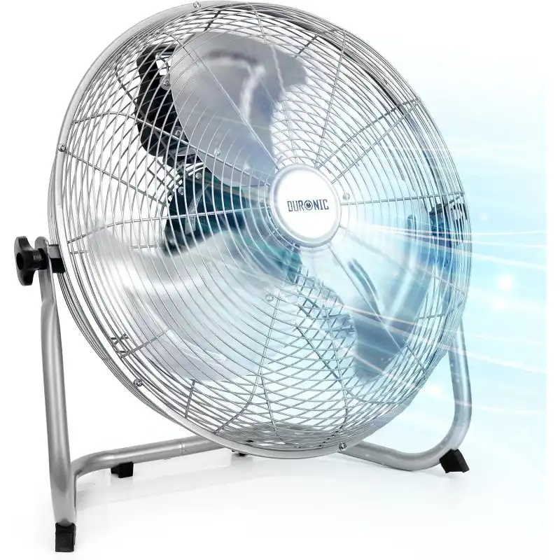 Duronic FN16 Ventilador de Suelo 40cm 75W 4 Velocidades Aspas Metálicas Gimnasio Oficina