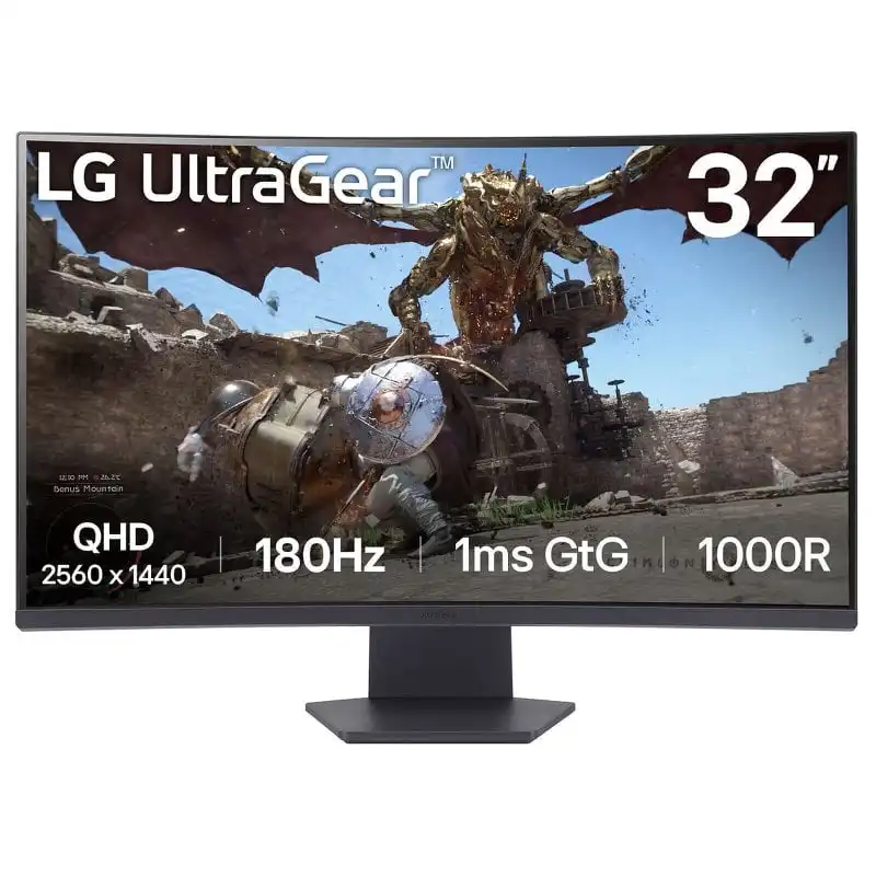 LG UltraGear 32GS60QC-B 31.5" LED VA QHD 180Hz FreeSync Curva