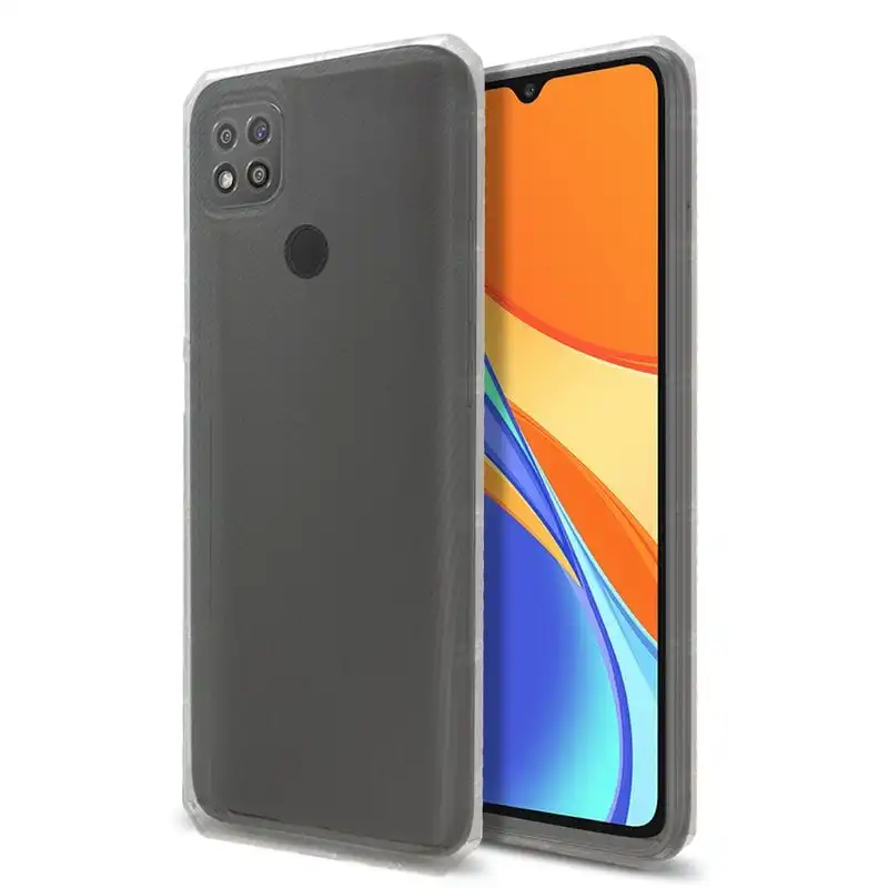 PcCom Essential Funda Antishock Transparente para Xiaomi Redmi 9C