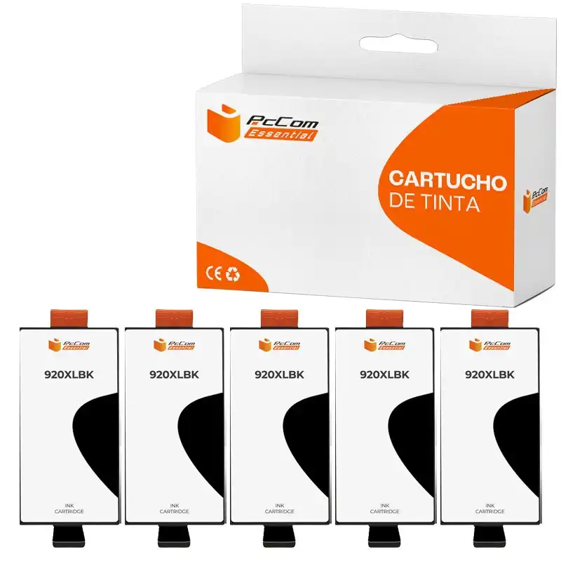 Pccom Essential Hp 920xl Cartucho Tinta Compatible Negro Pack 5