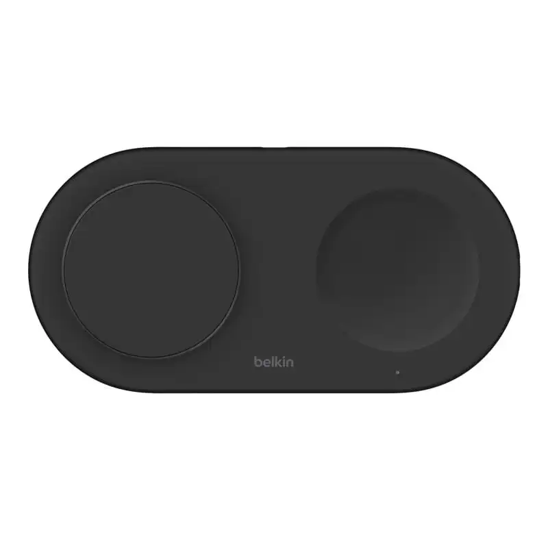 Belkin BoostCharge Pro Estación Magnética de Carga Inalámbrica 2 en 1 con Tecnología Qi2 15W Negra