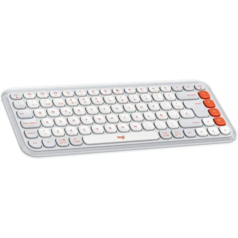 Logitech Pop Icon Keys teclado Inalámbrico Bluetooth Blanco