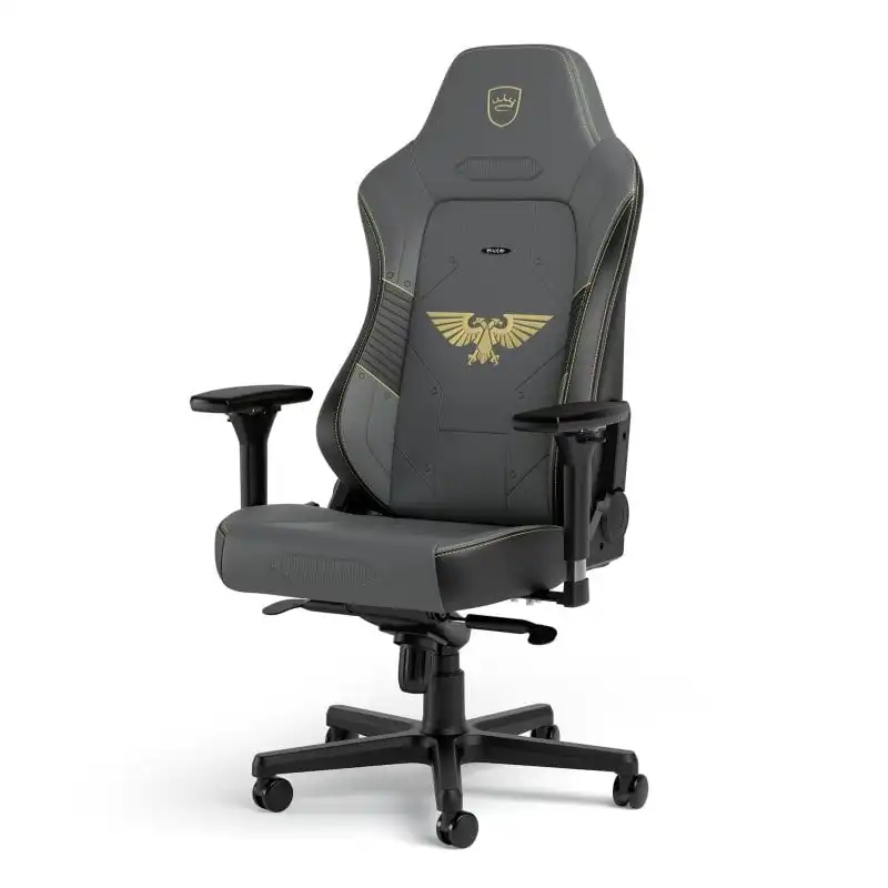 Noblechairs HERO Warhammer 40.000 Edition Silla Gaming de Cuero Sintético Gris/Negra