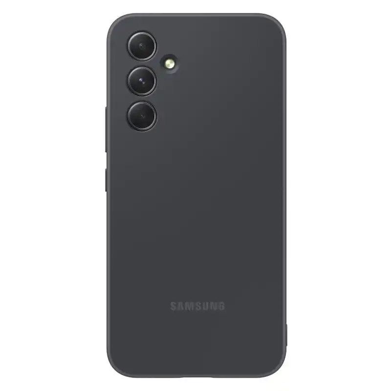 Samsung Silicone Case Funda de Silicona Negra para Galaxy A54 5G