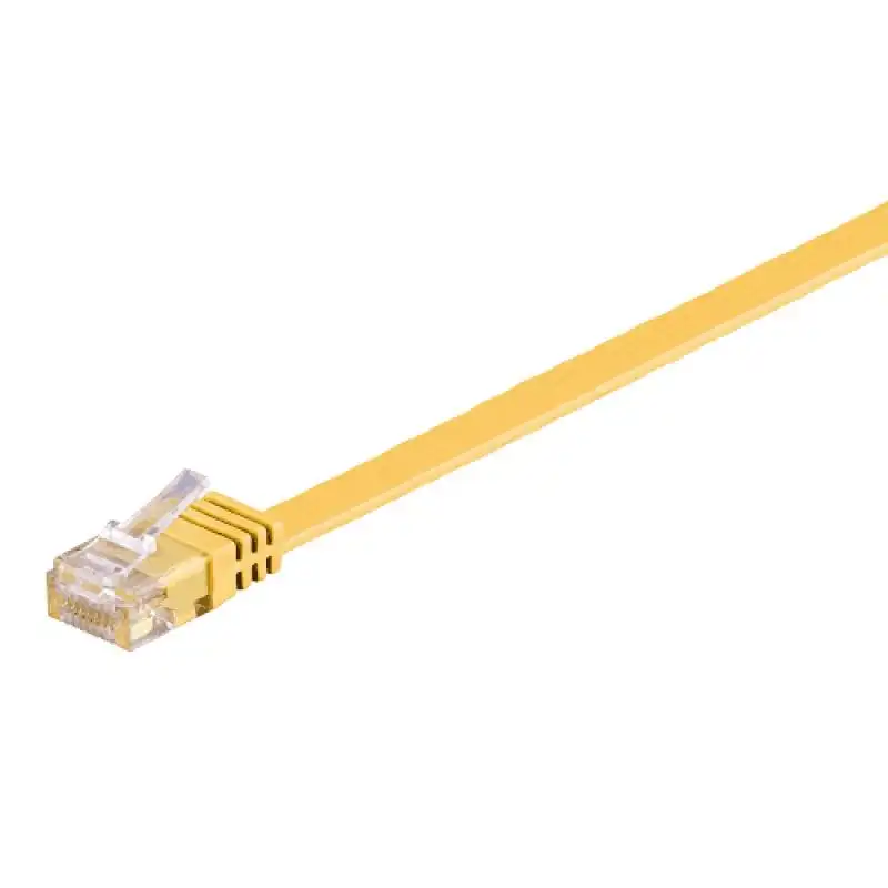 Goobay Cable de Red Plano RJ45 UTP Cat.6 1m Amarillo