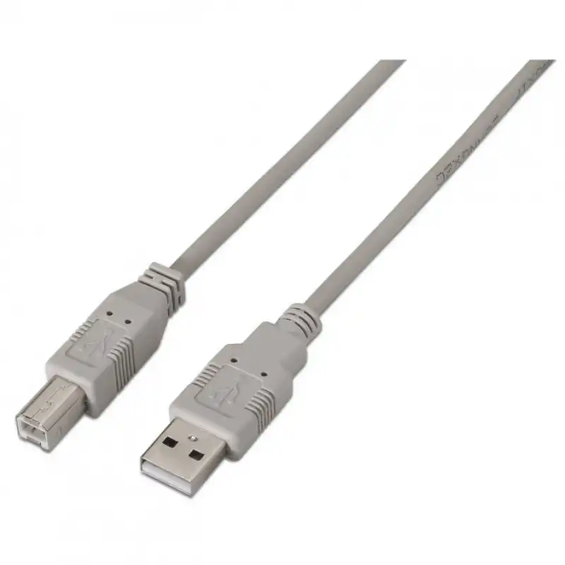 Aisens Cable para Impresora USB-A 2.0 a USB-B Macho/Macho 1m Gris