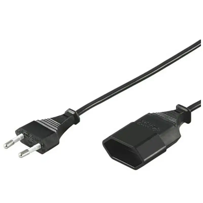 Goobay Cable de Alimentación para Extensión CEE 7/16 5m Negro