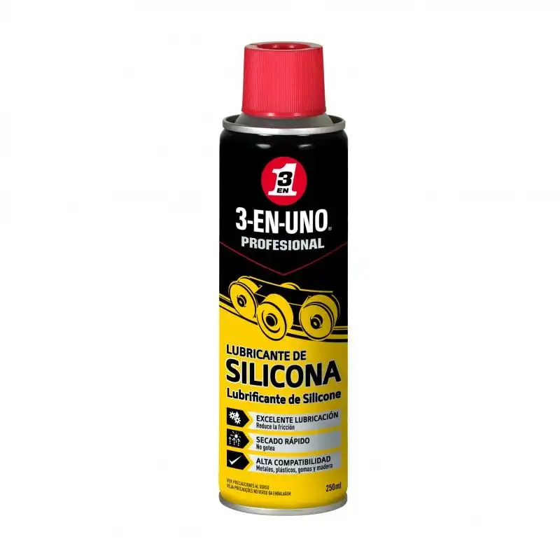 3 EN UNO Profesional Spray Lubricante de Silicona 250ml