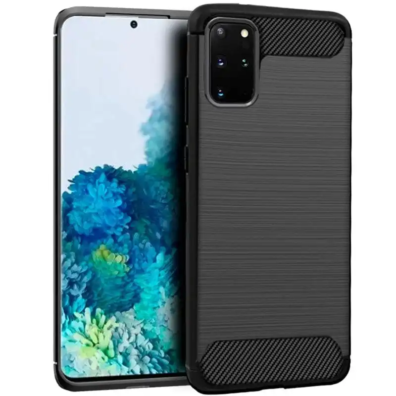 Cool Funda Carbón Negro para Samsung Galaxy S20 Plus