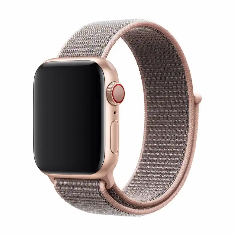 Devia Deluxe Sport Band 3 Correa Nylon Rosa Arena para Apple Watch 42/44mm