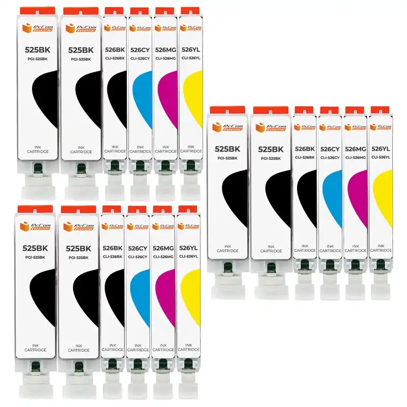 Pccom Essential Canon Pgi525/cli526 Cartucho Tinta Compatible Negro/cian/magenta/amarillo Pack 18