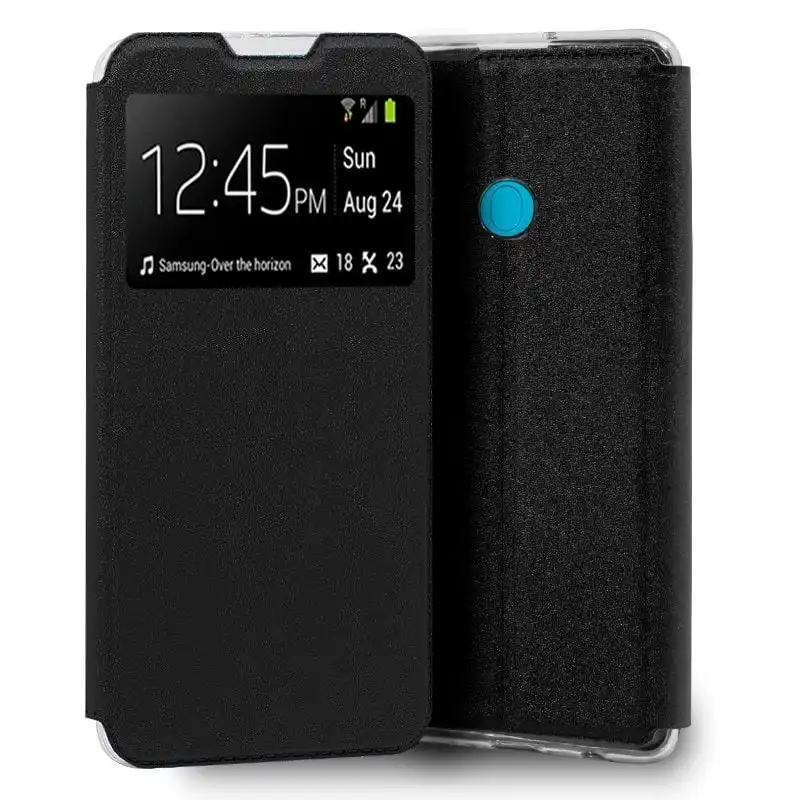 Cool Funda Flip Cover Liso Negra para Samsung Galaxy M11/A11