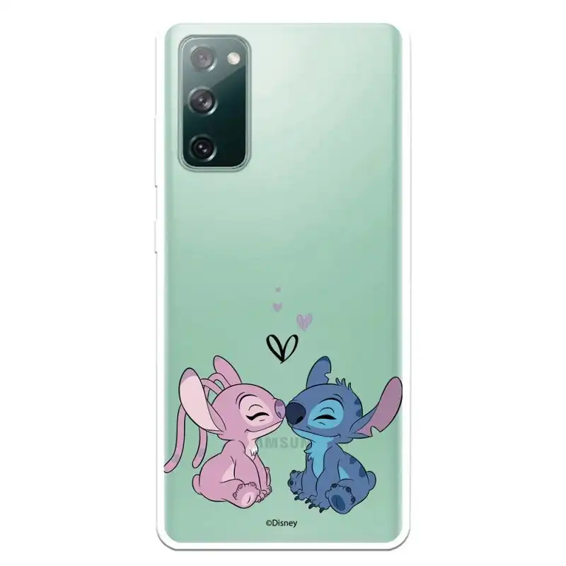 Funda Oficial Lilo & Stitch de Disney Angel & Stitch Beso para Samsung Galaxy S20 FE