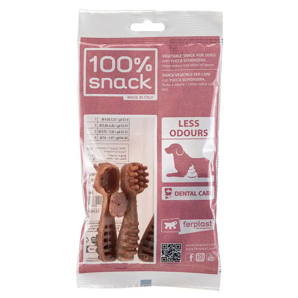 Cepillo de dientes para perros Ferplast Yucca - S: para perros pequeños (5 - 12 kg)