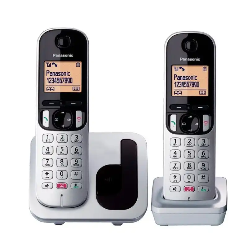 Panasonic KX-TGC252SPS Duo Teléfono Inalámbrico Plata