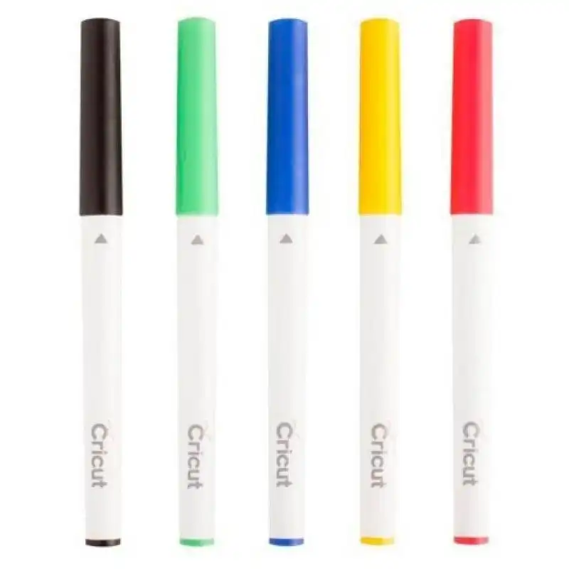 Cricut Pack de 5 Bolígrafos Clásicos Punta Fina 0.4mm