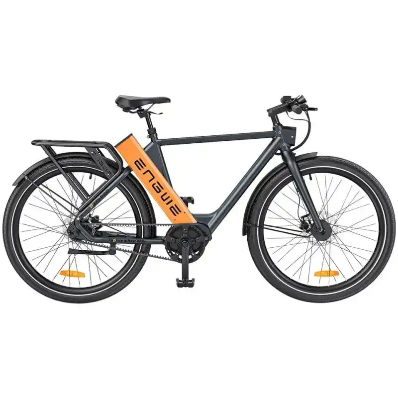 Engwe P275 Pro Bicicleta Eléctrica 250W con Autonomía 260km 12" Negro y Naranja