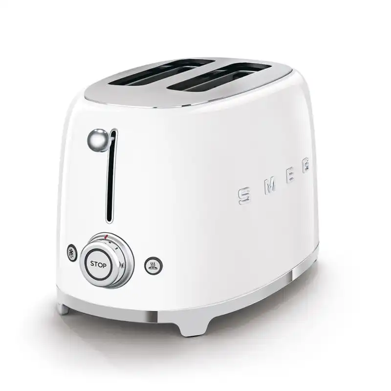 Smeg TSF01WHEU Tostadora 2 Rebanadas 950W Blanco