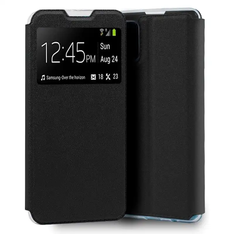 Cool Funda Flip Cover Liso Negro para LG K42