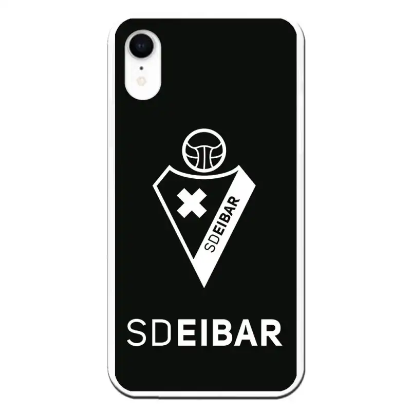 Funda Licencia Oficial SD Eibar Escudo Fondo Negro para iPhone XR