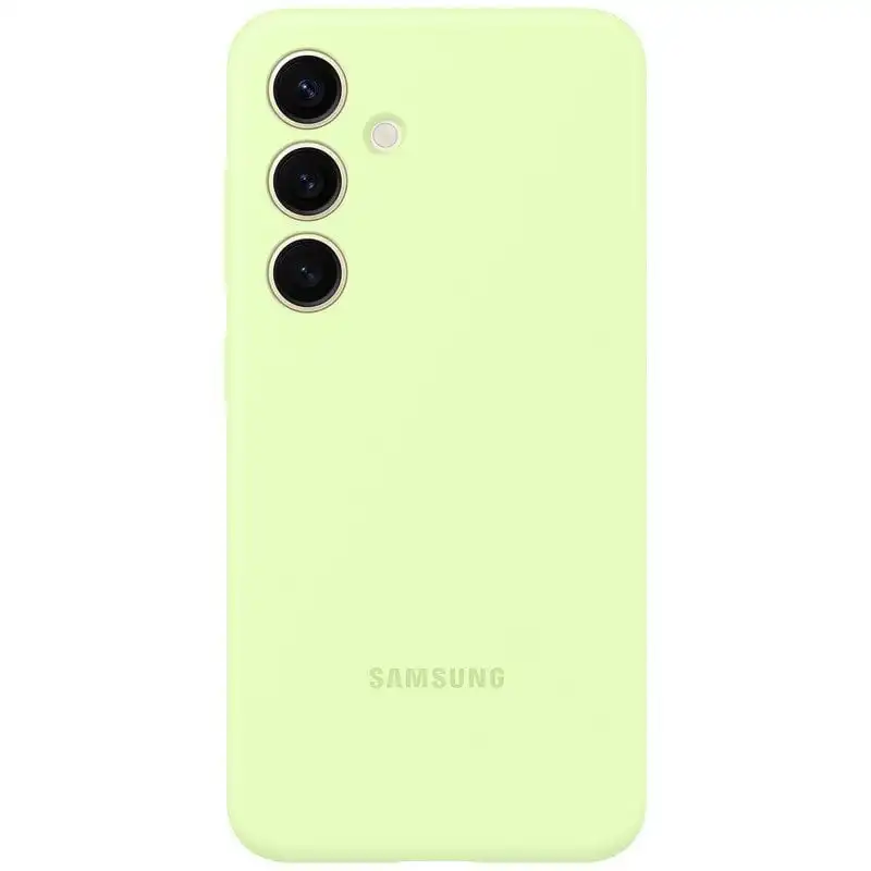 Samsung Funda de Silicona Verde para Galaxy S24