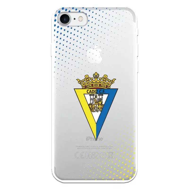 Funda Licencia Oficial Cádiz CF Escudo Transparente para iPhone 7