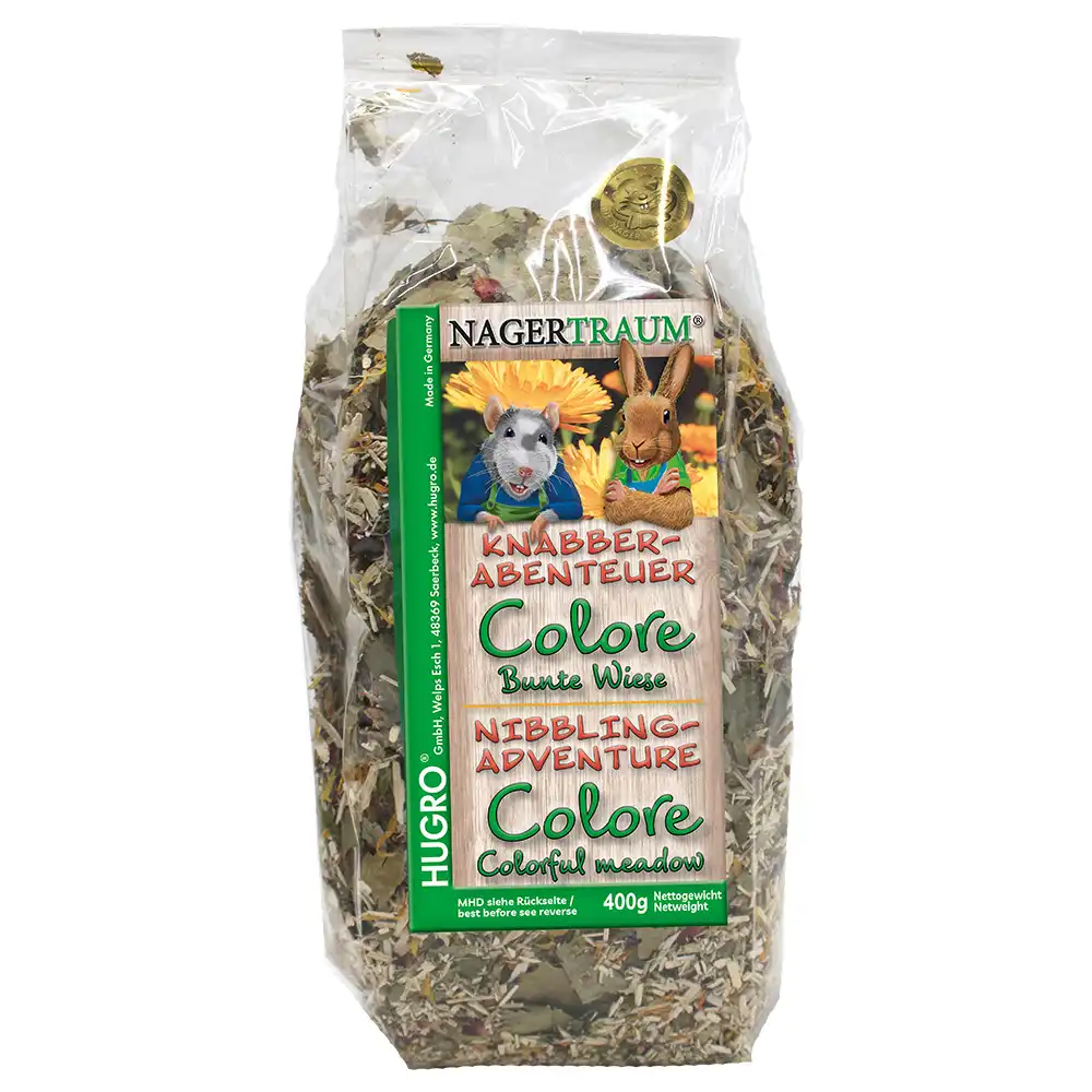 Hugro Nibble Adventure Pradera de colores - 400 g