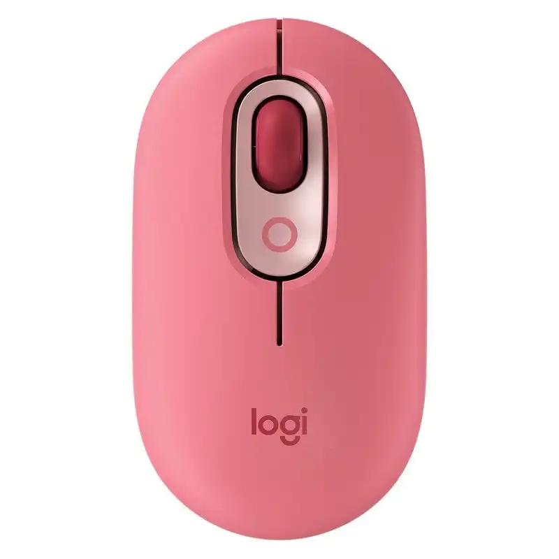 Logitech POP Ratón Inalámbrico Emoji Personalizable 4000DPI Rosa