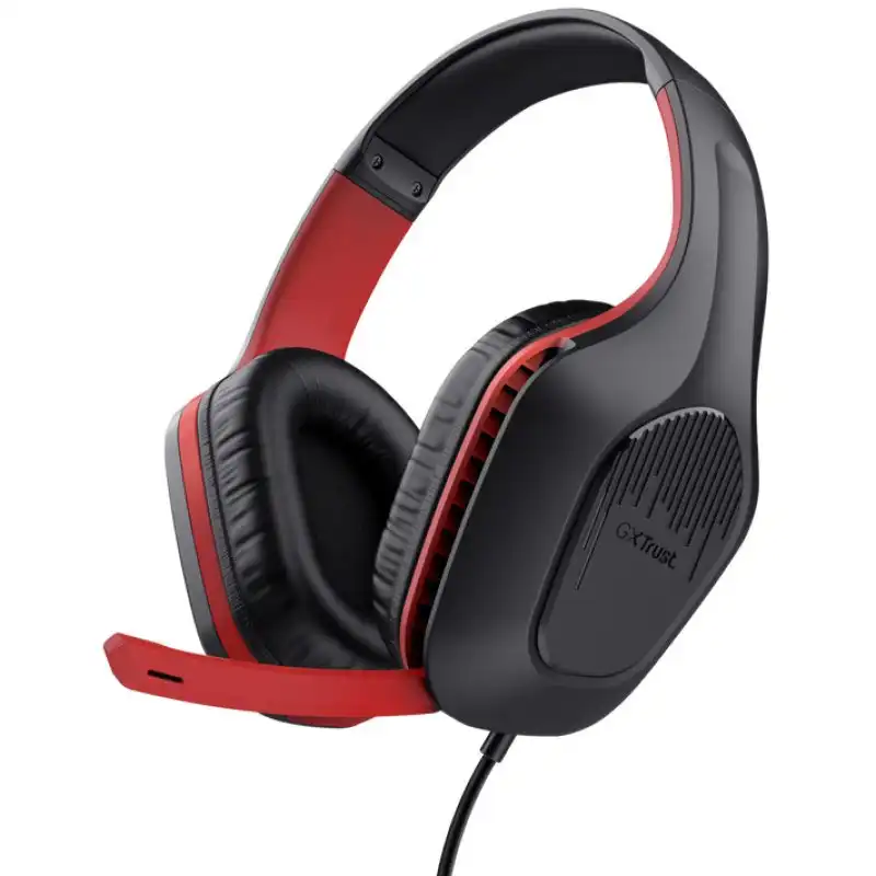 Trust GXT 415S Zirox Auriculares Gaming Jack 3.5 para PC/PS4/PS5/Xbox Series Rojos