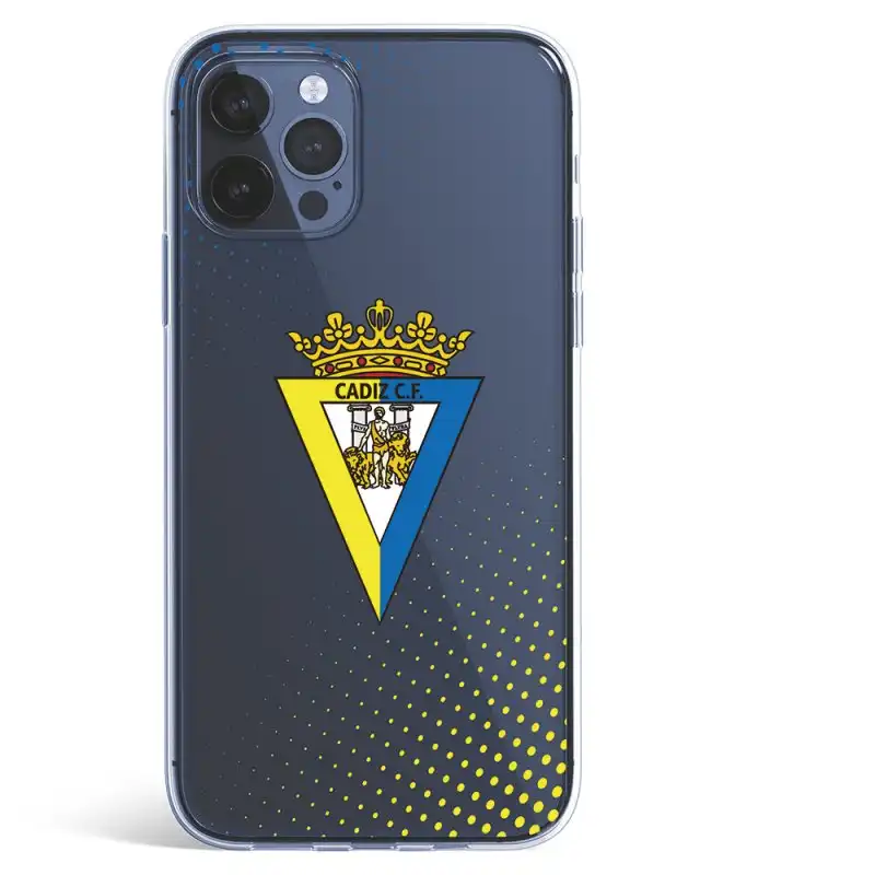 Funda del Cádiz Escudo Transparente Licencia Oficial Cádiz CF para iPhone 12