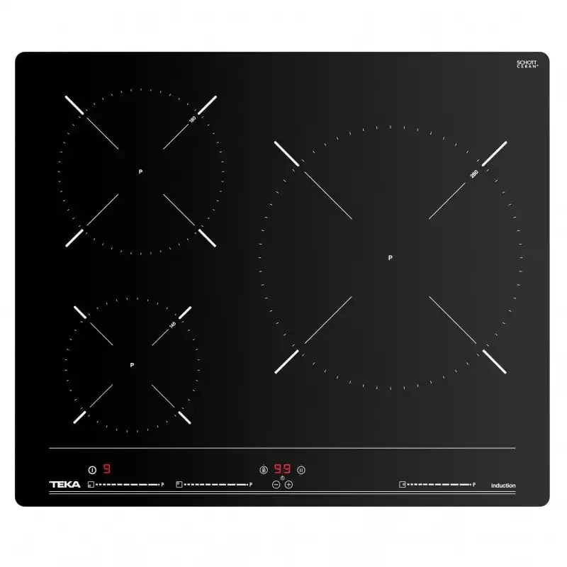 Teka IBC 63010 MSS Placa de Inducción 3 Zonas 60cm Cristal Negro