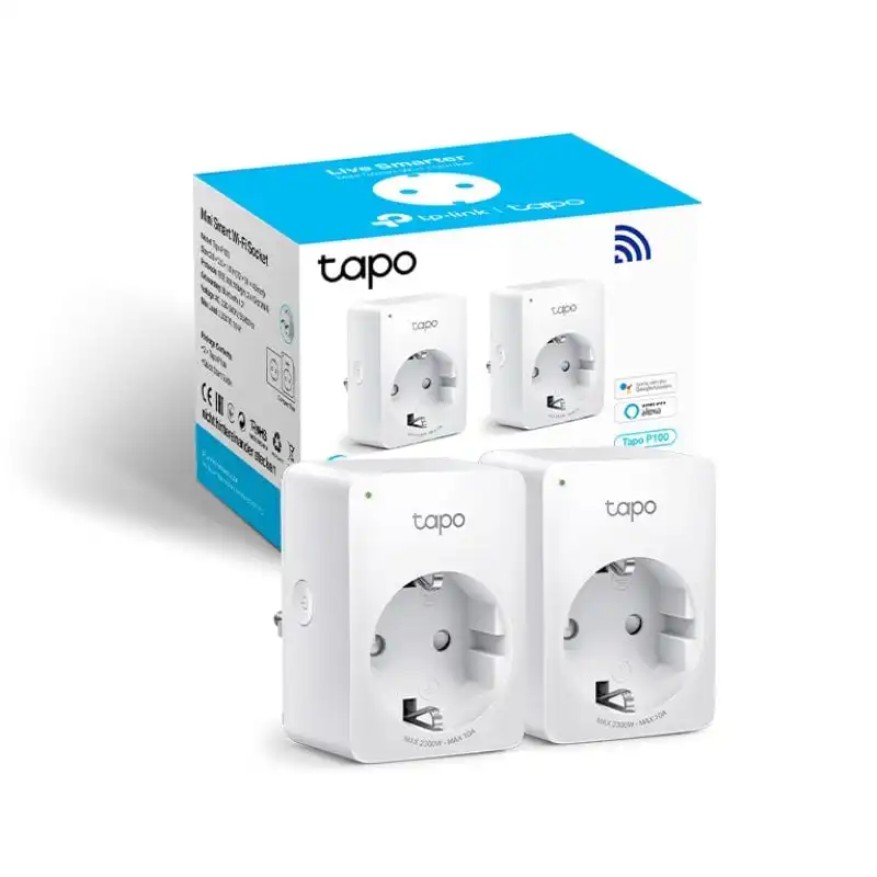 TP-Link Tapo P100 Mini Smart Wifi Enchufe Inteligente Pack 2 Unidades