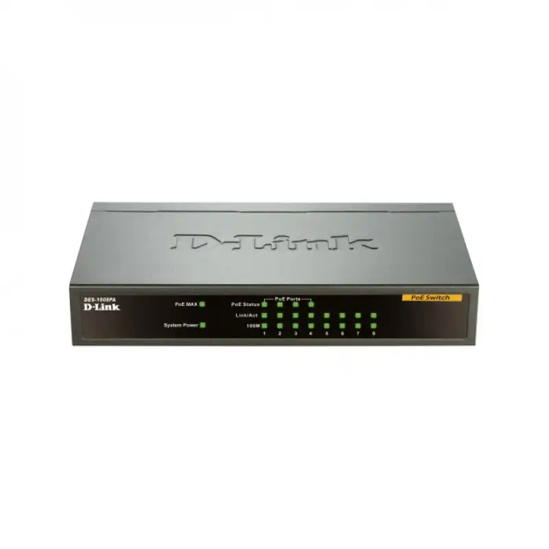 D-Link DES-1008PA Switch 8 Puertos