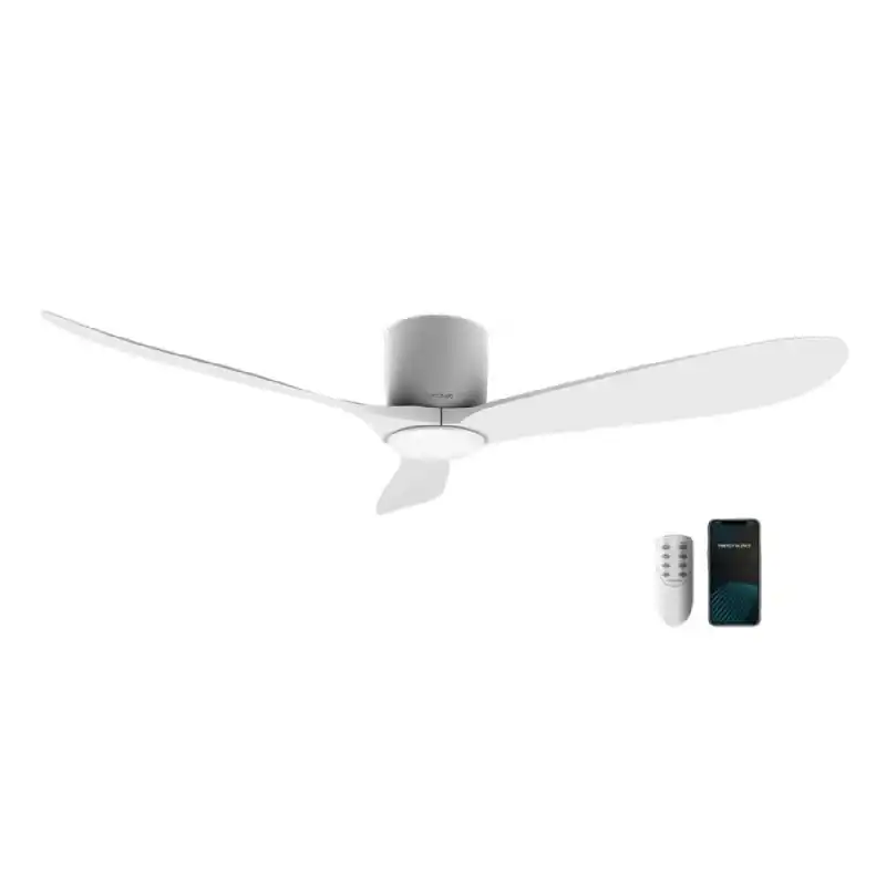 Cecotec EnergySilence Aero 5400 Aqua Connected Ventilador de Techo con Mando y WiFi 40W Blanco