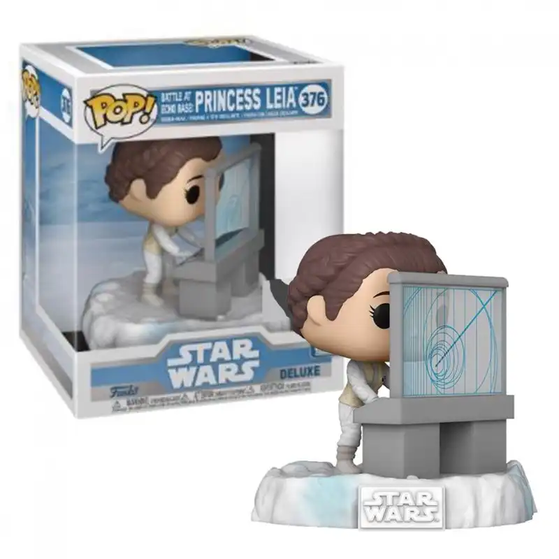 Funko Pop Deluxe Star Wars Princesa Leia en la Batalla de la Base en Echo
