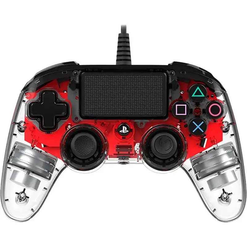 Nacon Compact Controller Wired para PS4/PC Iluminado Rojo