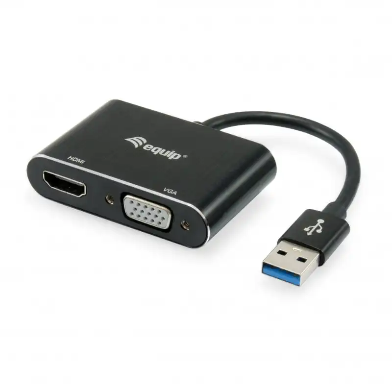 Equip Adaptador USB 3.0 a HDMI/VGA