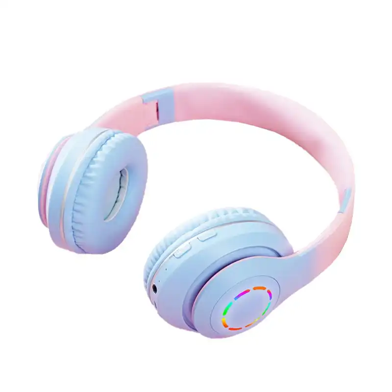 Kinsi B39M Auriculares Inalámbricos Bluetooth RGB Azules