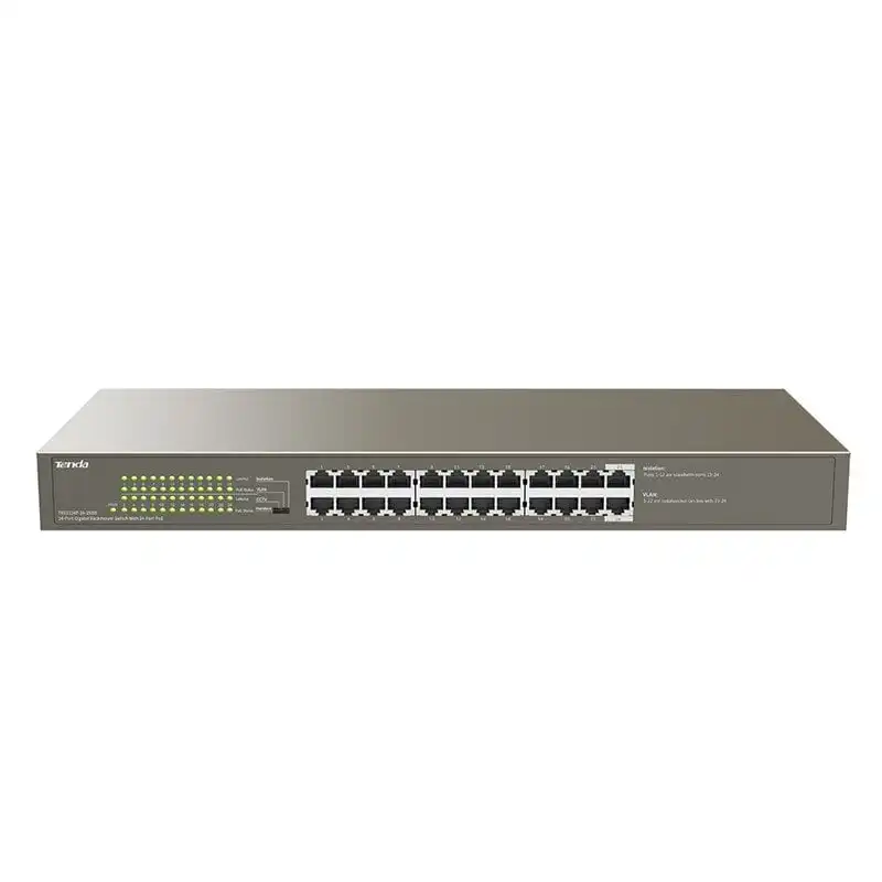 Tenda TEG1124P-24-250W Switch 24 Puertos Gigabit con 24 Puertos PoE