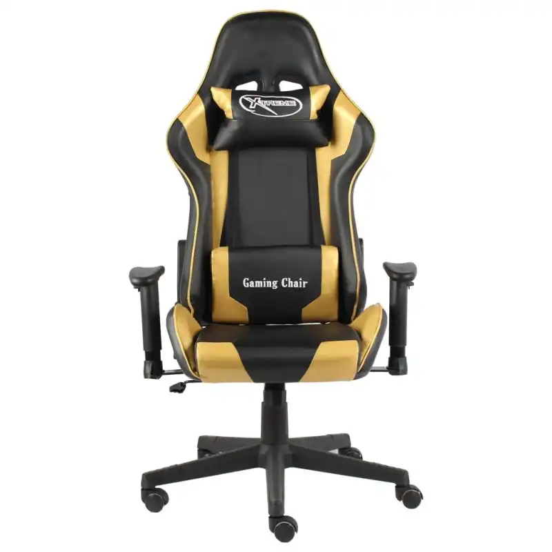 VidaXL Kenssi Silla Gaming Reclinable Dorado