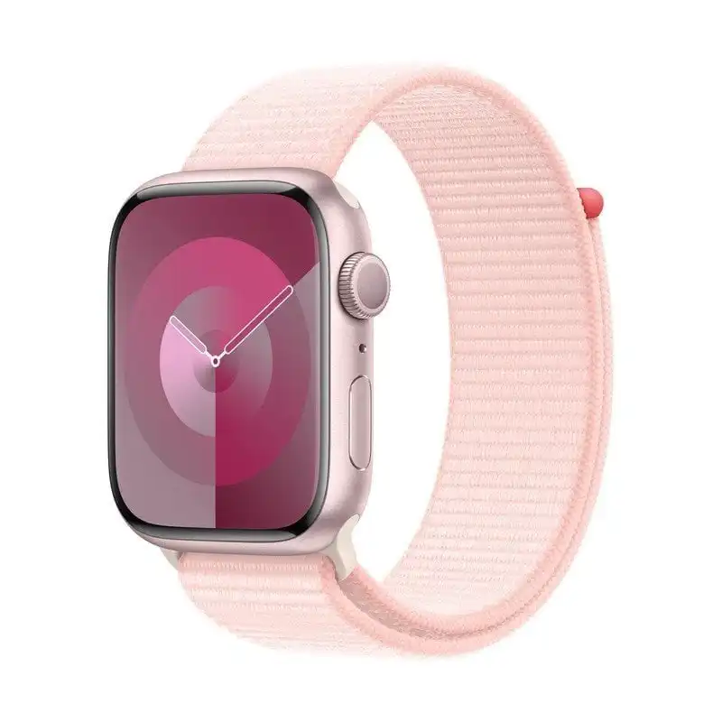 Apple Watch Series 9 GPS + Cellular 41mm Caja de Aluminio Rosa con Correa Deportiva Rosa Claro Sport Loop