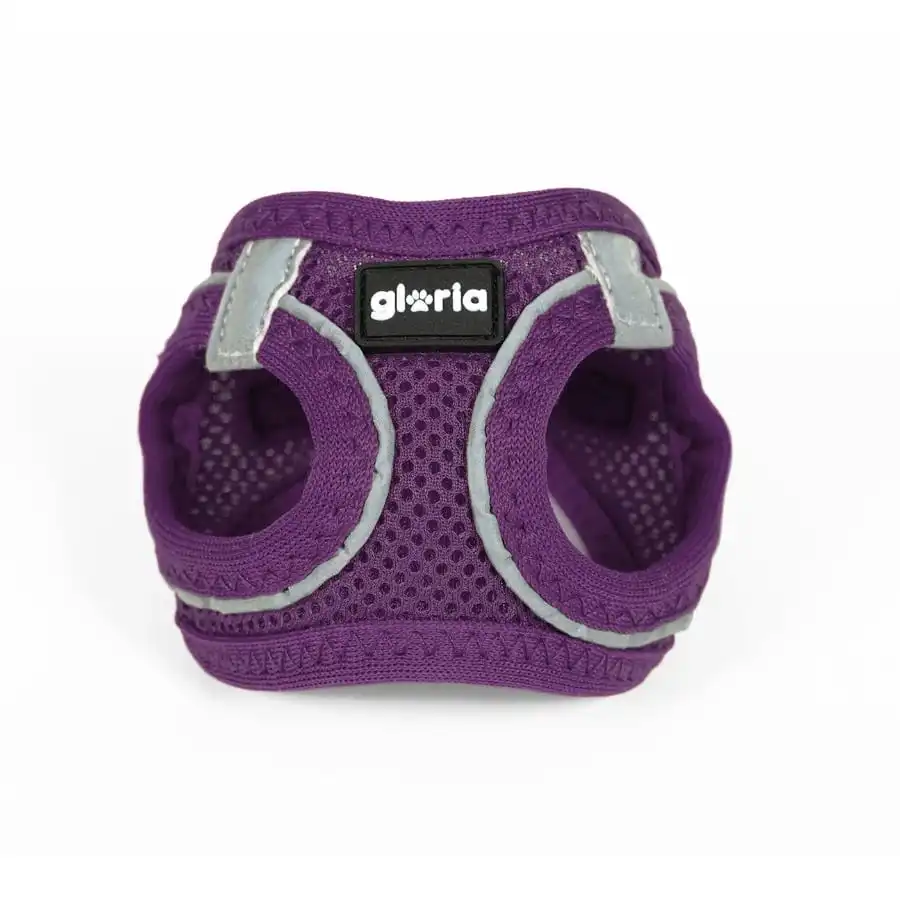 Gloria Air Mesh Trek Star Arnés Morado para perros