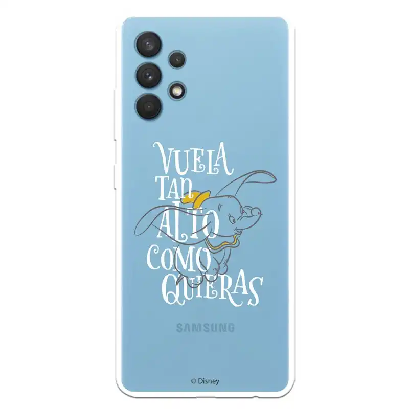 Funda Oficial de Disney Vuela tan Alto como Quieras Dumbo para Samsung Galaxy A32 4G